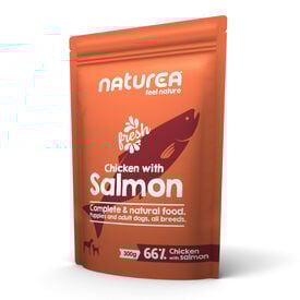 Naturea Frango e Salmão saqueta para cães