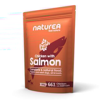 Naturea Frango e Salmão saqueta para cães