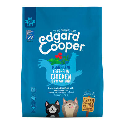 Edgard & Cooper para Gato Sénior sabor frango de granja e peixe 1,75 kg