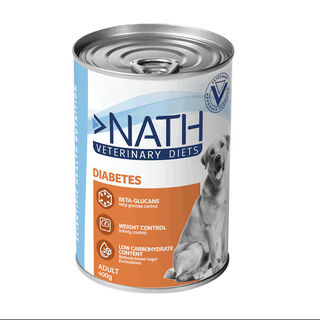 Nath Veterinary Diets Diabetes Borrego em lata para cães