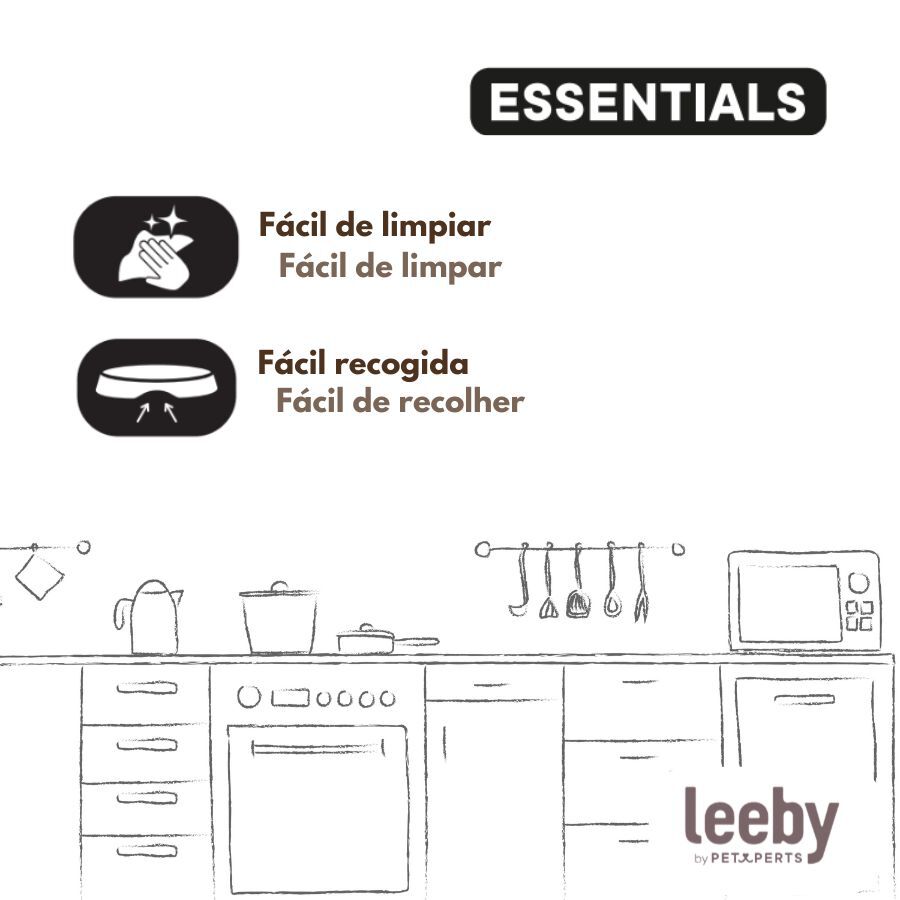Leeby Comedouro de Pl&aacute;stico Vermelho para c&atilde;es e gatos, , large Imagem n&uacute;mero 5