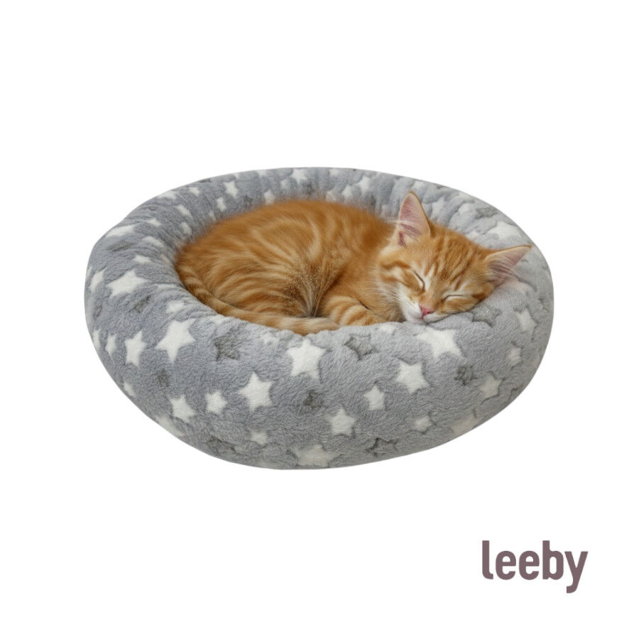 Leeby Cama donut estrela cinzenta para gatos, , large Imagem n&uacute;mero 4