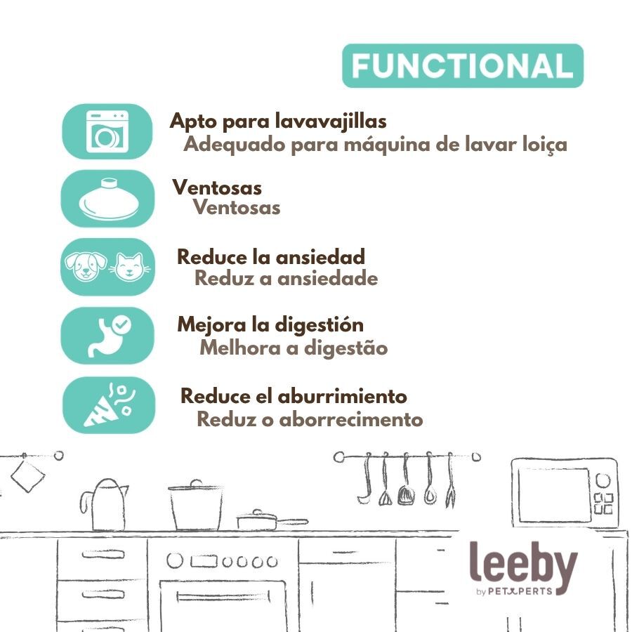 Leeby Tapete de Lamber Verde para c&atilde;es e gatos, , large Imagem n&uacute;mero 5