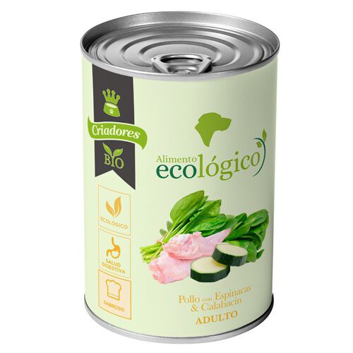 Criadores Ecol&oacute;gico H&uacute;medo perros pollo-espinacas Imagem n&uacute;mero 1