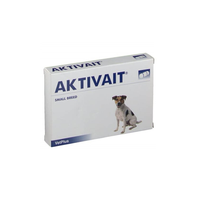 VetPlus Aktivait Sénior Vitaminas que combatem o envelhecimento cerebral em cães de raça pequena., , large image number null