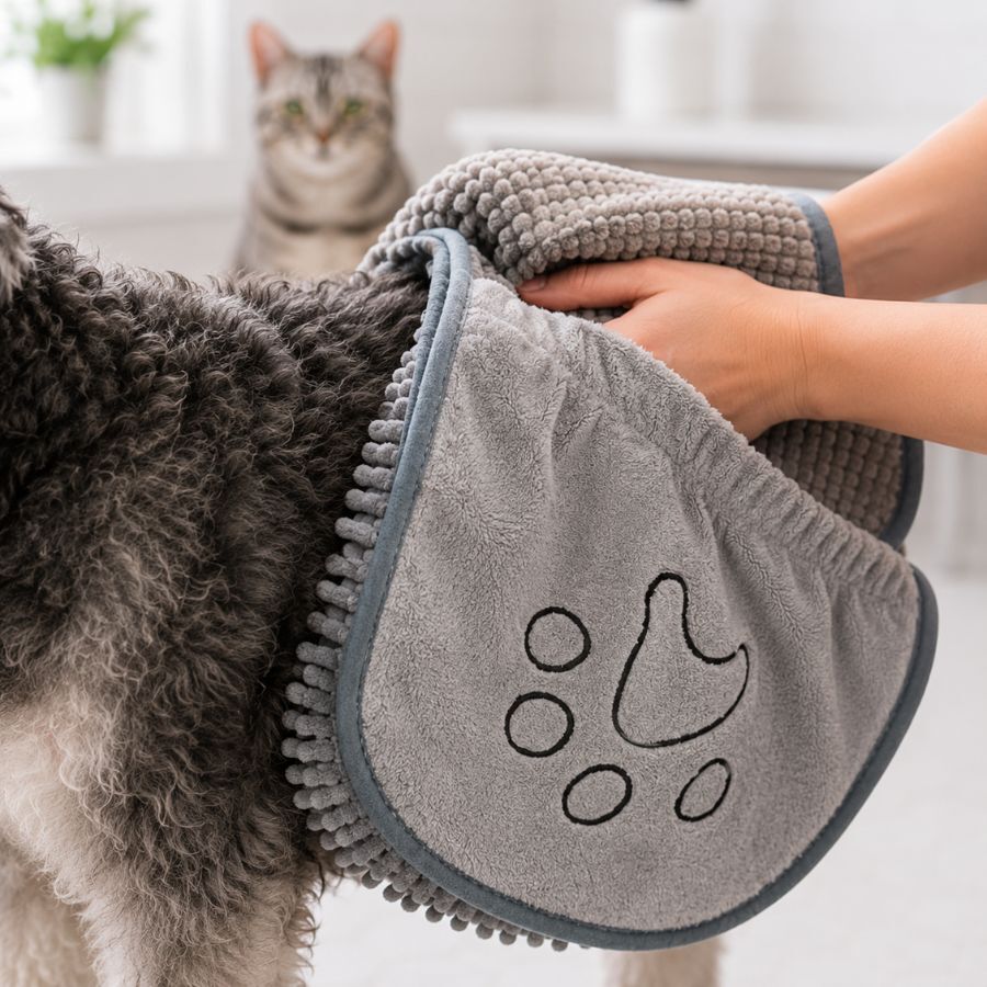 Bloob Toalha de secagem para c&atilde;es e gatos, , large Imagem n&uacute;mero 4