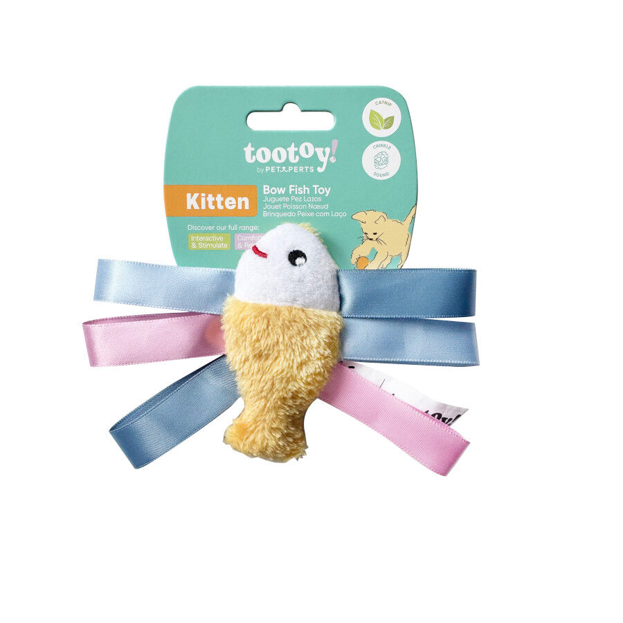 Tootoy! Kitten Peluche Peixe com la&ccedil;o para gatos, , large Imagem n&uacute;mero 8