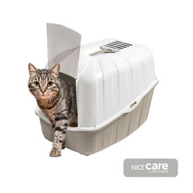 Nice Care Caixa de areia fechada Komoda bege para gatos