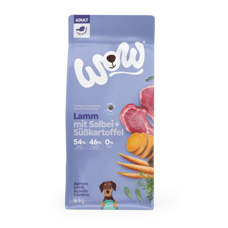 6 kg Wow Adult Borrego ração para cães,  Imagem número 1 6 kg Wow Adult Borrego ração para cães, , large Imagem número 1