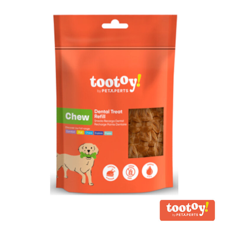 Tootoy! Chew Dental Refill Natural Snacks para mordedores para cães,  Imagem número 1 Tootoy! Chew Dental Refill Natural Snacks para mordedores para cães, , large Imagem número 1