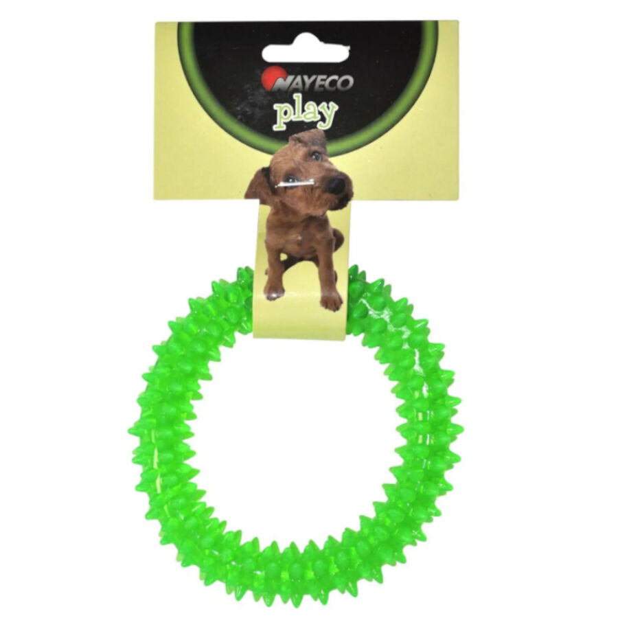 Nayeco Play TPR Spiked Ring brinquedo para c&atilde;es, , large Imagem n&uacute;mero 3