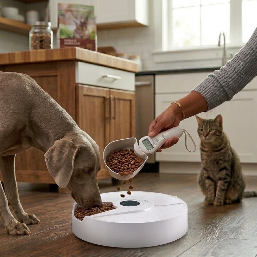 Leeby Colher Digital Medidora de Ra&ccedil;&atilde;o para c&atilde;es e gatos, , large Imagem n&uacute;mero 1