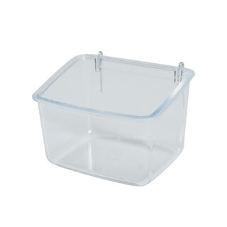 Alimentador de pássaros transparente Zolux com poleiro
