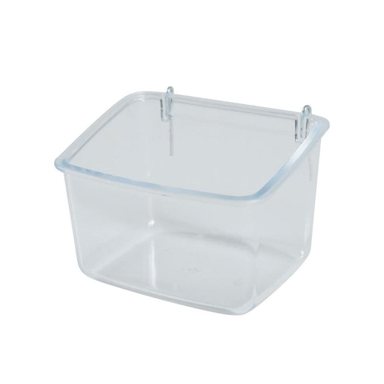 Alimentador de pássaros transparente Zolux com poleiro,  Imagem número 1 Alimentador de pássaros transparente Zolux com poleiro, , large Imagem número 1