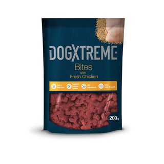 Dogxtreme Bites bolachas semihúmidas frango para cães