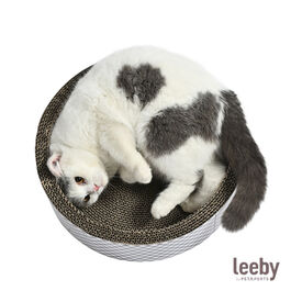 Leeby Domingo cama arranhador de cartão vichy para gatos