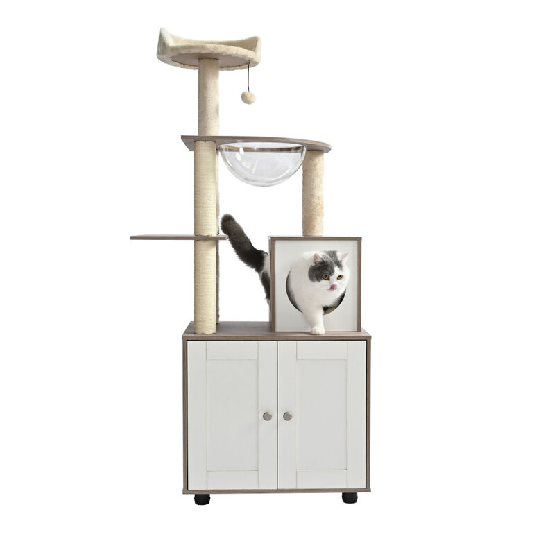 Leeby Luna árvore arranhadora com móvel para gatos,  Imagem número 6 Leeby Luna árvore arranhadora com móvel para gatos, , large Imagem número 6