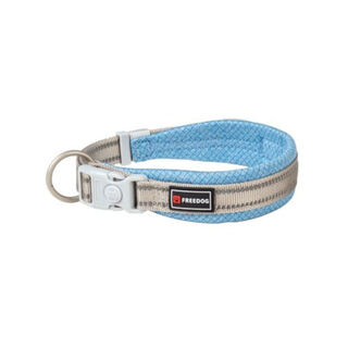 Freedog Shiva Coleira Refletora azul celeste para cães