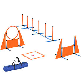 PawHut Juego de Agilidad Naranja para perros