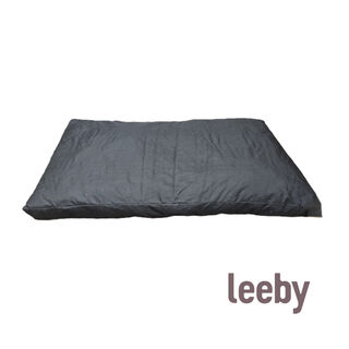 Leeby Almofada preta impermeável para cães