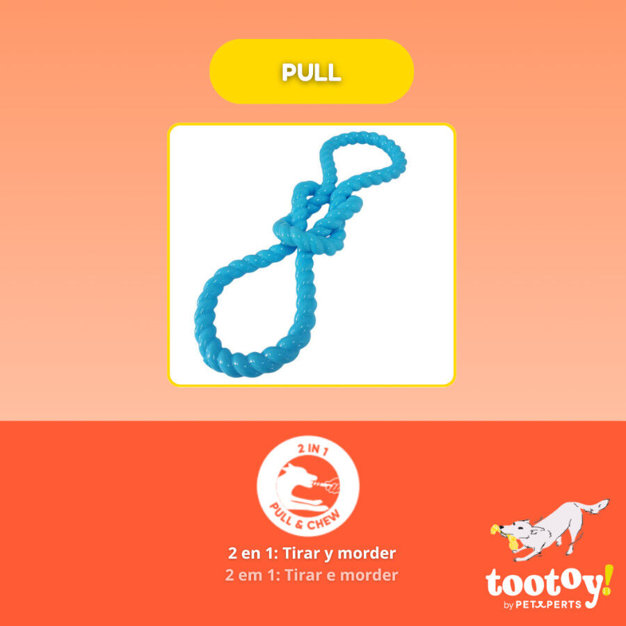 Tootoy! Pull N&oacute; de borracha de brinquedo para c&atilde;es, , large Imagem n&uacute;mero 4