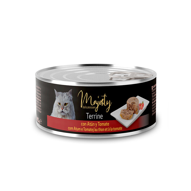 Majesty Adult Terrine Atum e Vegetais lata para gatos, , large image number null