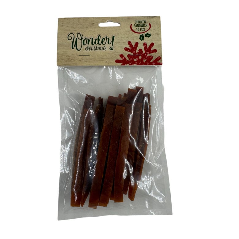 10 sticks Wonder Christmas Tiras Sandes de Frango para cães,  Imagem número 1 10 sticks Wonder Christmas Tiras Sandes de Frango para cães, , large Imagem número 1