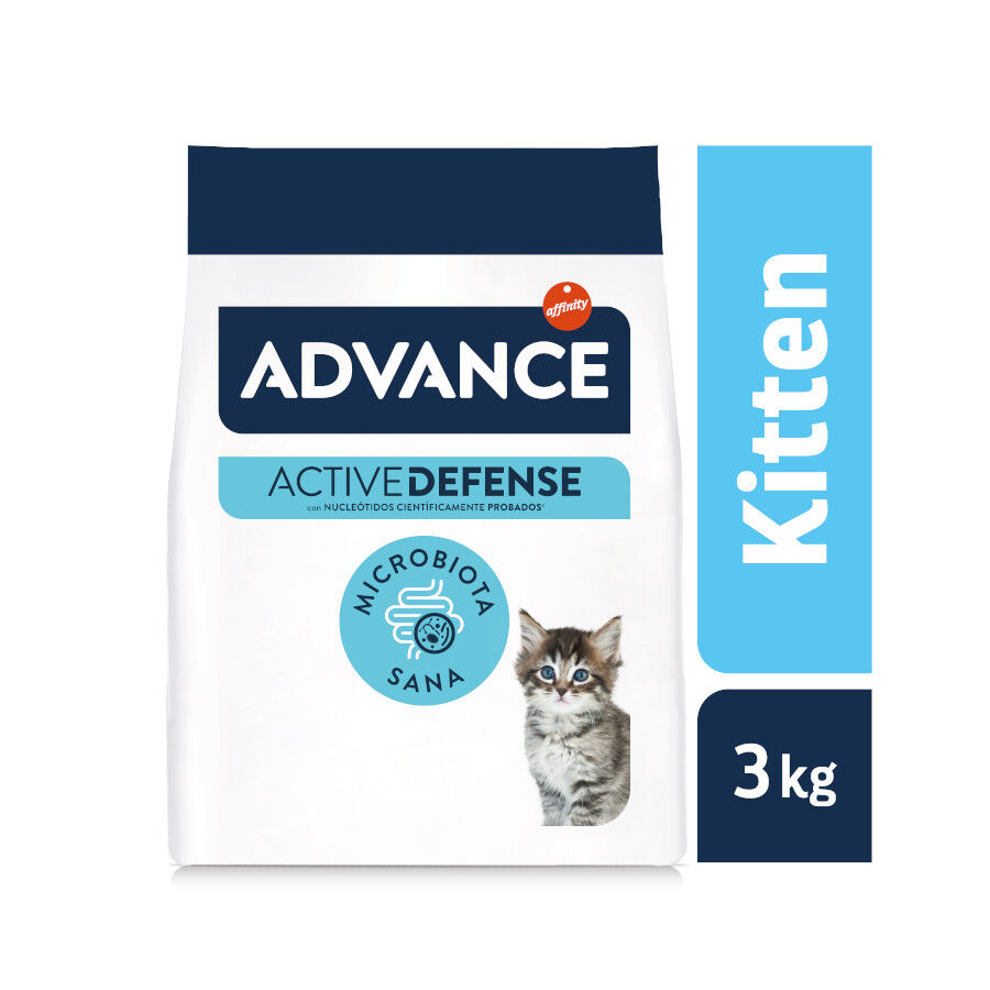 3 kg Advance Active Defense Frango e Arroz ra&ccedil;&atilde;o para gatinhos, , large Imagem n&uacute;mero 2