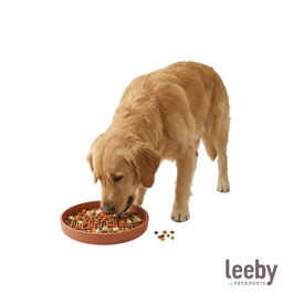 Leeby Comedouro Antivoracidade Laranja para c&atilde;es