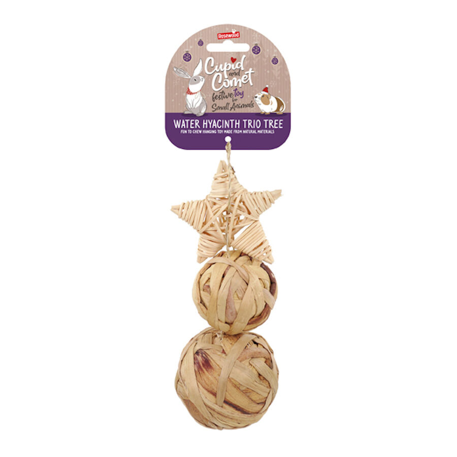 Rosewood Cupid and Comet Water Hyacinth conjunto de mordedores para roedores, , large Imagem n&uacute;mero 3