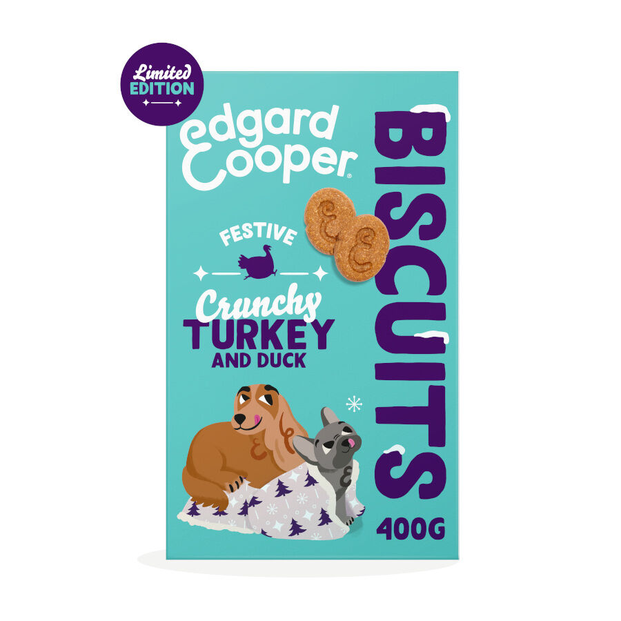 400 g Edgard & Cooper Festive Biscoitos de peru e pato para c&atilde;es , , large Imagem n&uacute;mero 2