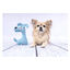 Flamingo Cão de Peluche Azul para cães, , large Indicador imagem número 2