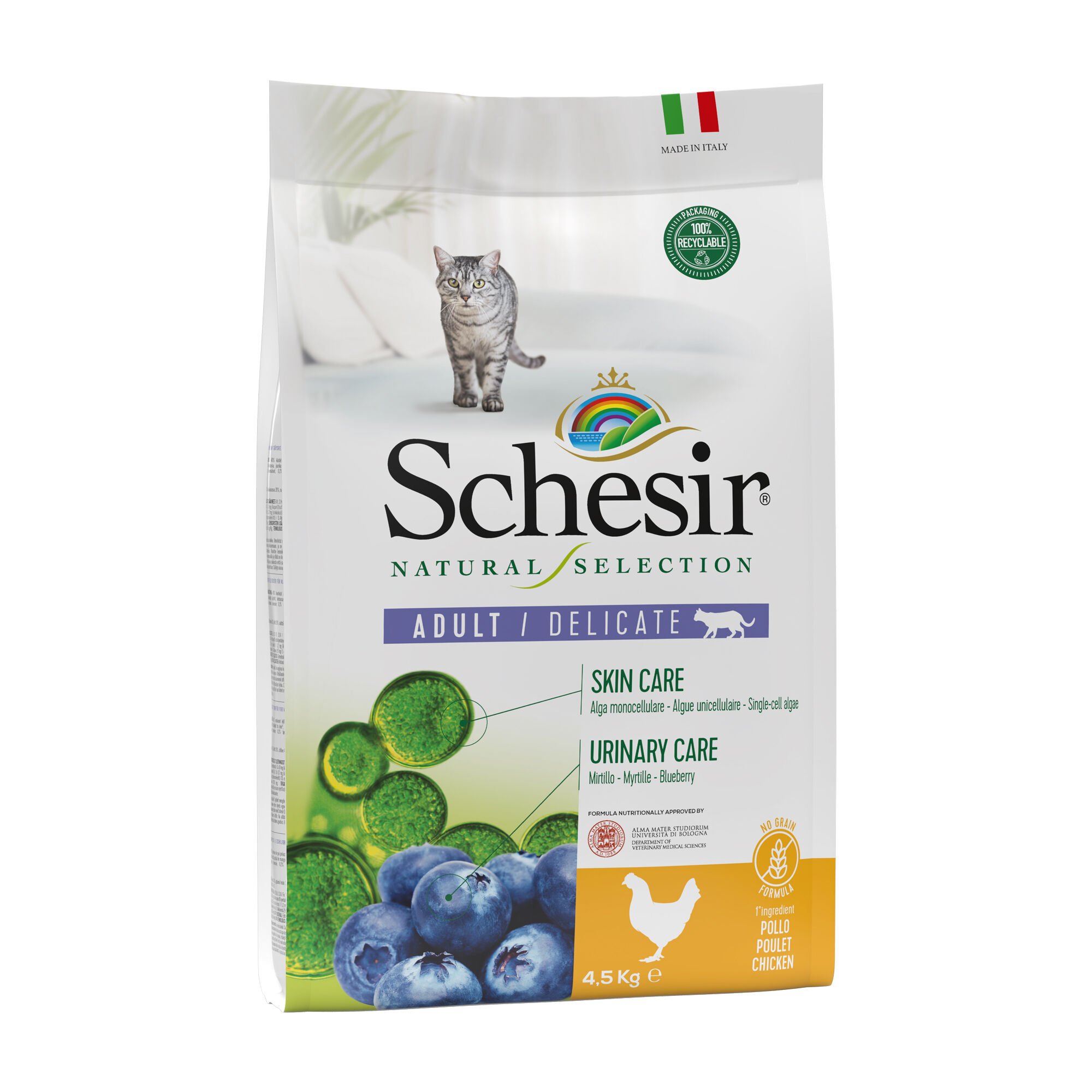1.4 kg Schesir Adult Natural Selection Frango ra&ccedil;&atilde;o para gatos, , large Imagem n&uacute;mero 1