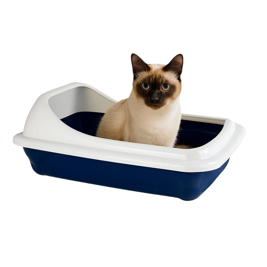 Nice Care Caixa de areia Birba Azul com borda para gatos, , large Imagem n&uacute;mero 1