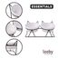 Leeby Comedouro Duplo de Cer&acirc;mica Branco para gatos, , large Indicador imagem n&uacute;mero 3