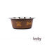 Leeby Comedouro em A&ccedil;o Inoxid&aacute;vel Estampado com Pegadas para c&atilde;es, , large Indicador imagem n&uacute;mero 2