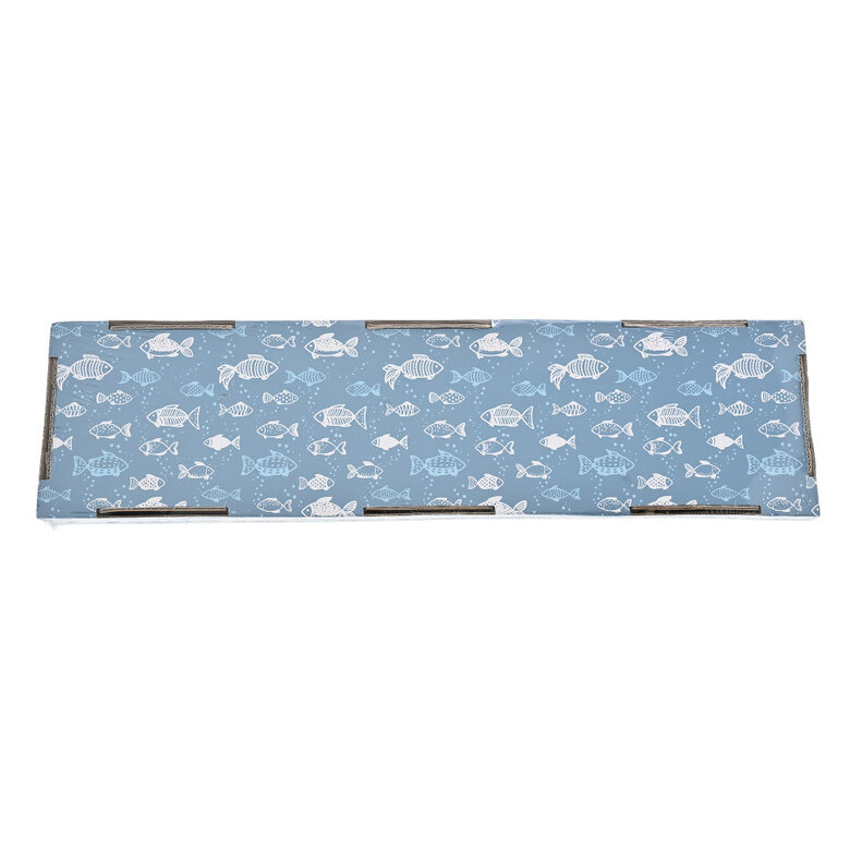 Leeby Fitz tábua arranhadora de cartão azul para gatos,  Imagem número 7 Leeby Fitz tábua arranhadora de cartão azul para gatos, , large Imagem número 7