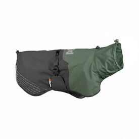 Non-stop dogwear Fjord Capa de chuva imperme&aacute;vel preto e verde para c&atilde;es
