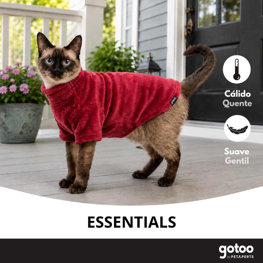 Gotoo Camisola Polar Vermelha para gatos, , large Imagem n&uacute;mero 6
