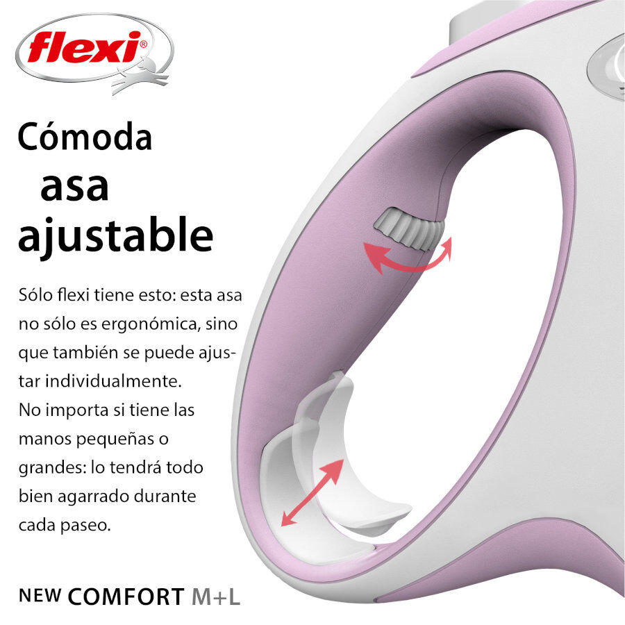 Flexi New Comfort Trela extens&iacute;vel cor-de-rosa para c&atilde;es, , large Imagem n&uacute;mero 4