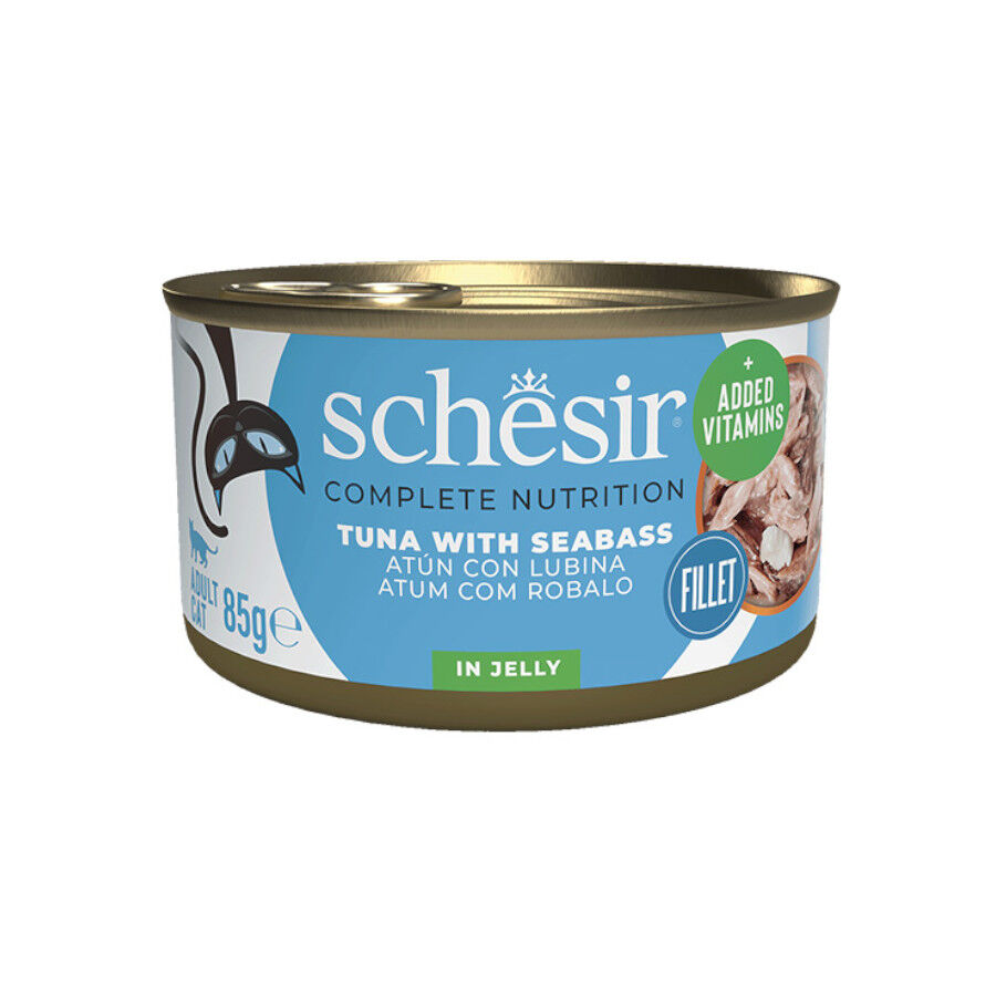 85 g Schesir Adult Atum e Robalo em lata para gatos, , large Imagem n&uacute;mero 1