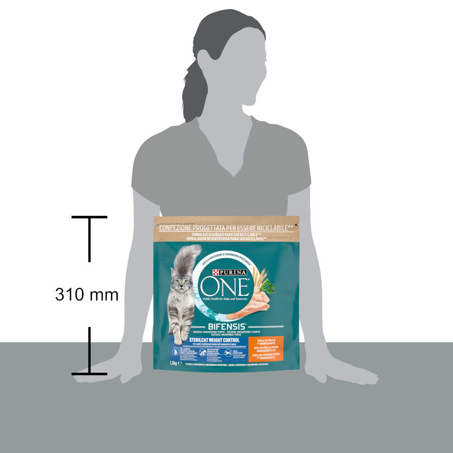 1.5 kg One Bifensis Esterilizado Controlo de Peso frango ra&ccedil;&atilde;o para gatos, , large Imagem n&uacute;mero 4