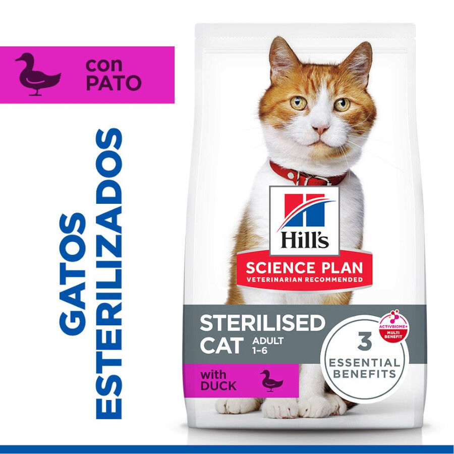 7 kg Hill's Young Adult Science Plan Sterilised Pato ra&ccedil;&atilde;o para gatos, , large Imagem n&uacute;mero 2