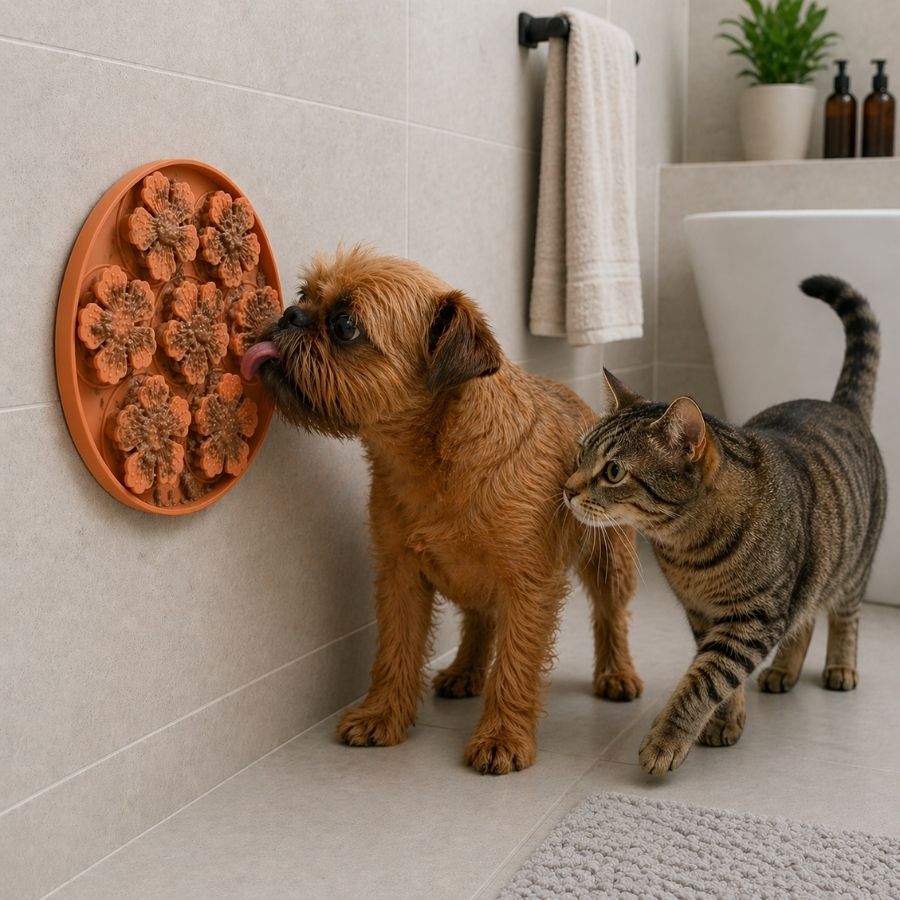 Leeby Tapete de Lamber em Forma de Flor para c&atilde;es e gatos, , large Imagem n&uacute;mero 1