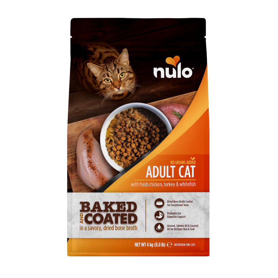 4 kg Nulo Baked & Coated Ra&ccedil;&atilde;o de Frango, Peru e Peixe para gatos, , large Imagem n&uacute;mero 1