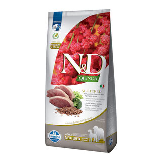 Ração para cães Farmina N&D esterilizada com quinoa e pato