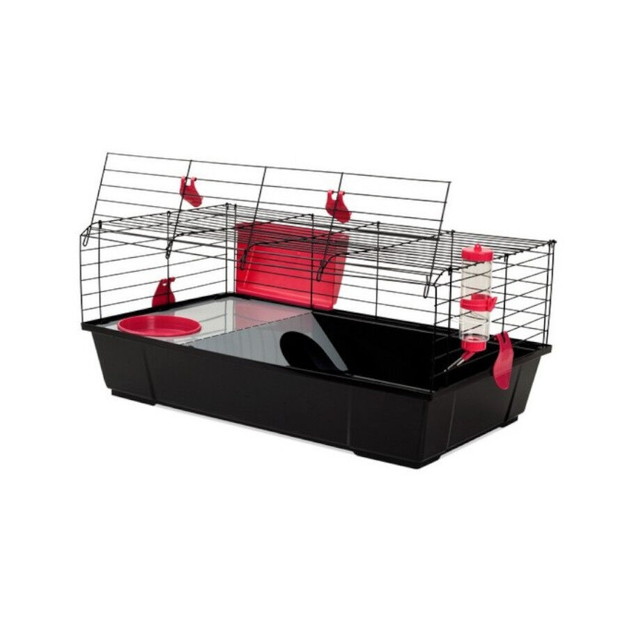 Voltreg&agrave; Gaiola Dobr&aacute;vel Preta para coelhos, , large Imagem n&uacute;mero 3