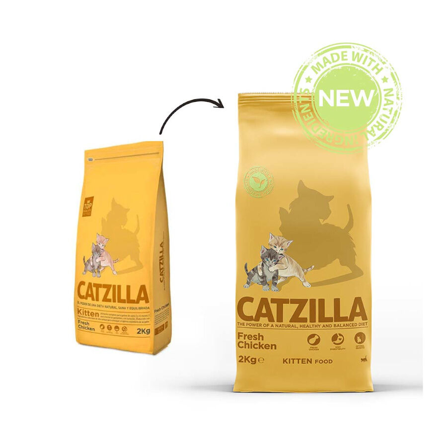 6 kg Catzilla Kitten Frango ra&ccedil;&atilde;o para gatos, , large Imagem n&uacute;mero 2