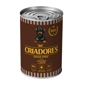 Criadores Adulto Grain Free Vitela e Pato em lata para cães