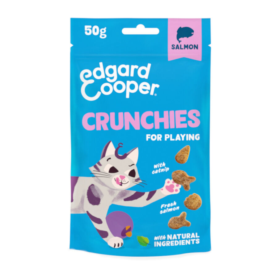 50 g Edgard & Cooper Crunchies Snack de salm&atilde;o para gatos, , large Imagem n&uacute;mero 1